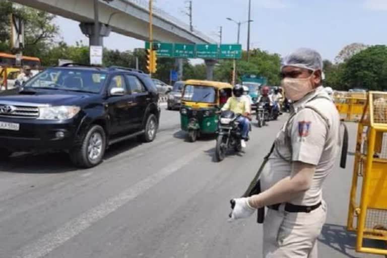 faridabad police drone help