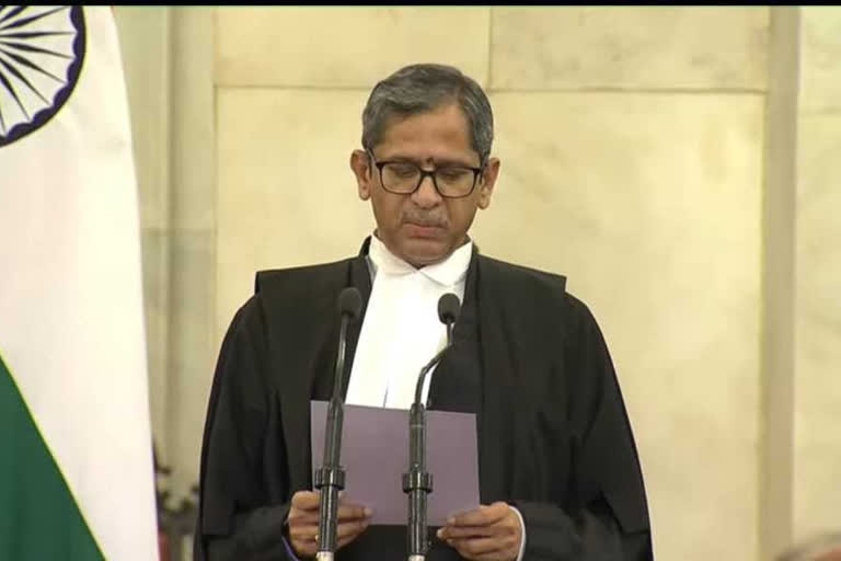 Justice NV Ramana takes oath as the 48th Chief Justice of India
