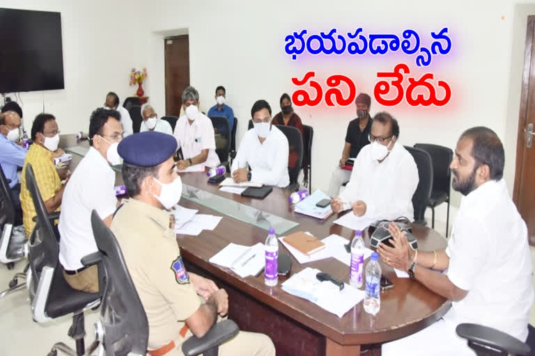 minister srinivas goud, Srinivas Goud Review on covid Control