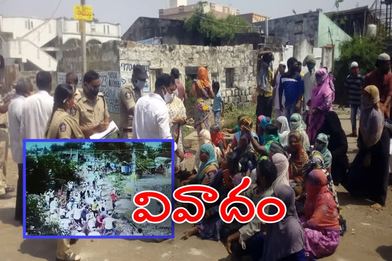 groups war in visadala, maszid construction issue