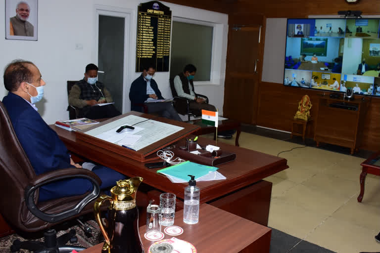 cm jairam thakur meeting with official