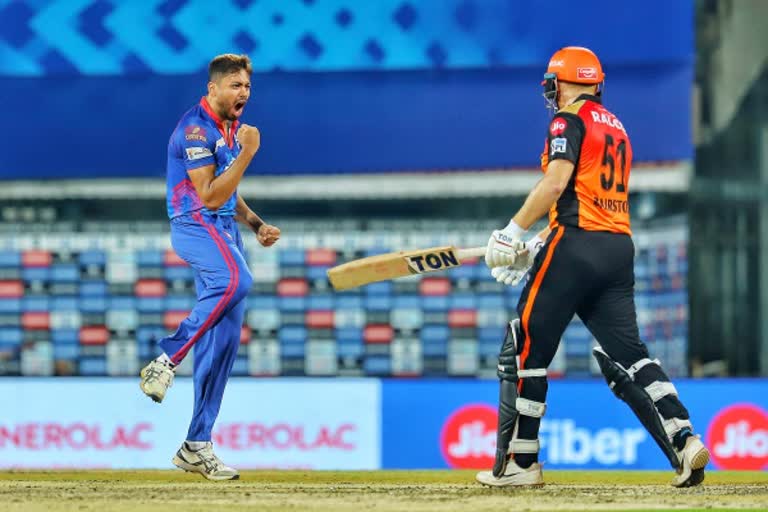 delhi capitals vs sunrisers hyderabad, delhi won the match against hyderabad