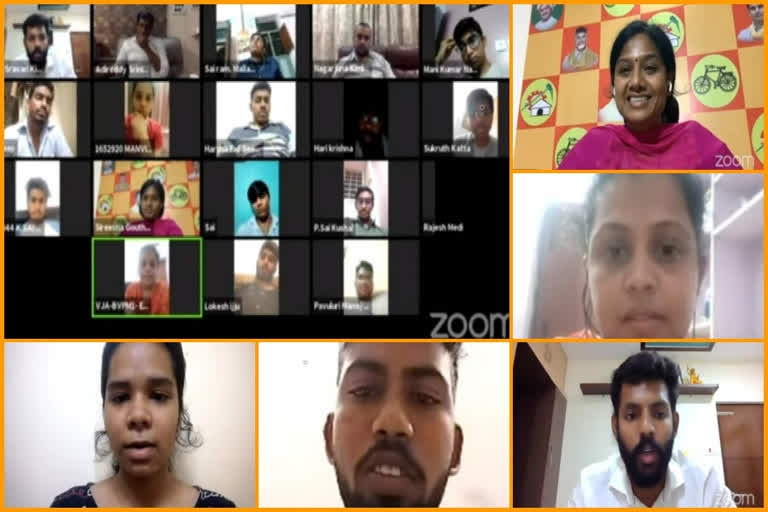 tdp youth leader virtual meet with students and parents