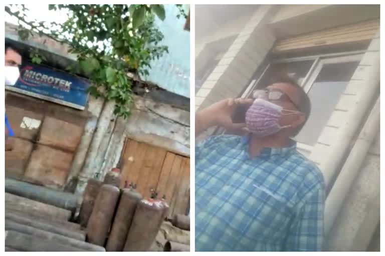 oxygen cylinders black marketing video goes viral in ghaziabad