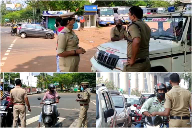 വാഹന നിയന്ത്രണങ്ങളോട് സഹകരിച്ച് ജനം  മലപ്പുറം മിനി ലോക്ക് ഡൗൺ  നിയന്ത്രണങ്ങളോട് സഹകരിച്ച് മലപ്പുറം  വാഹന പരിശോധന  Mini Lockdowm news  Mini Lockdown malappuram news  malappuram news headlines  vehicle check malappuram