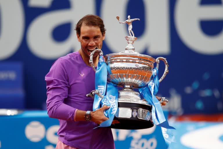 NADAL WON THE BARCELONA OPEN FOR THE 12TH TIME BY DEFEATING SITSIPAS