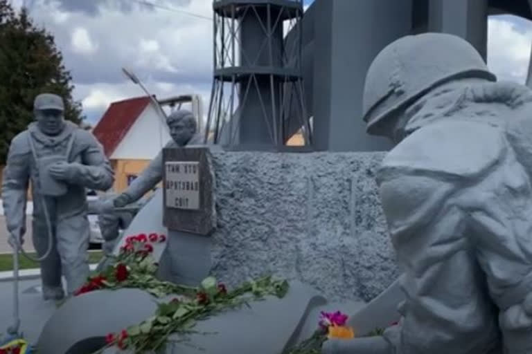 Chernobyl disaster in Ukraine remembering Chernobyl victims memorial for firefighters of Chernobyl disaster ചെര്‍ണോബില്‍ ആണവ ദുരന്തം