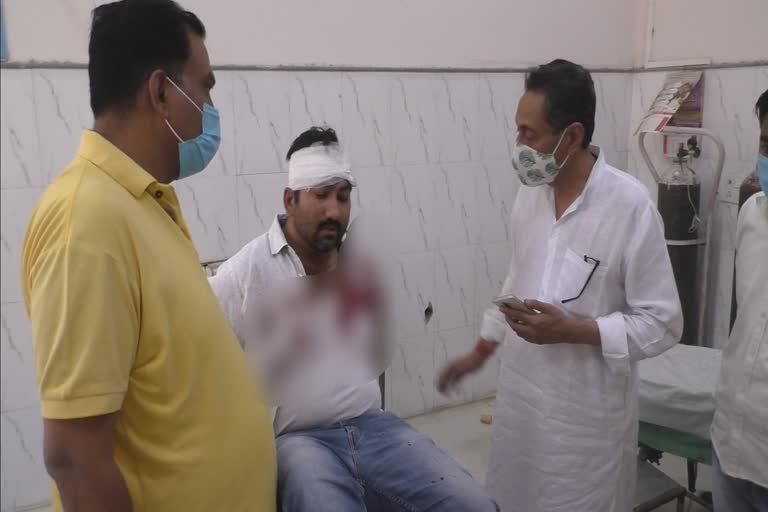 attack on UIT contractor, attack on contractor in Bharatpur