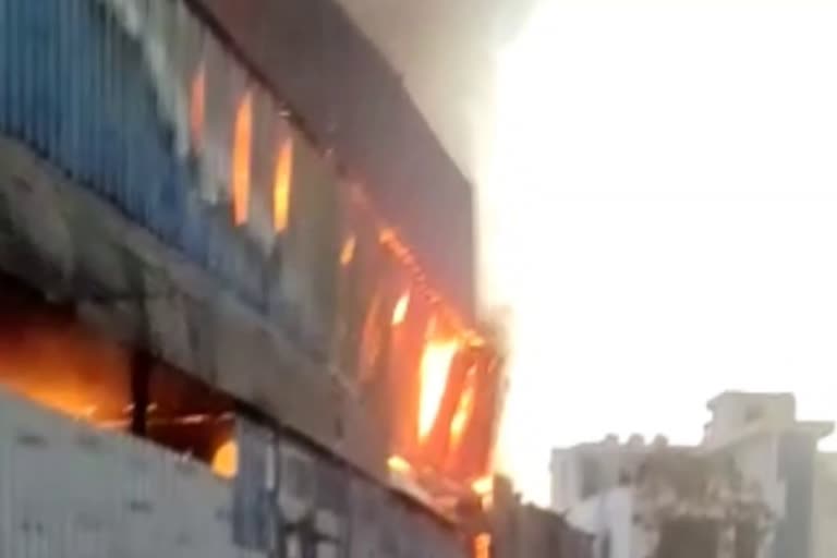 furniture fire in Jaipur, furniture factory fire