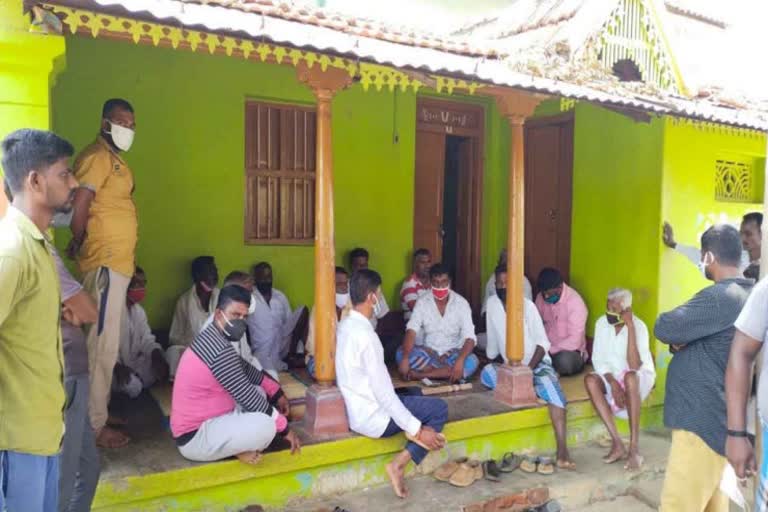 self lockdown in sattegala village of chamrajnagara !