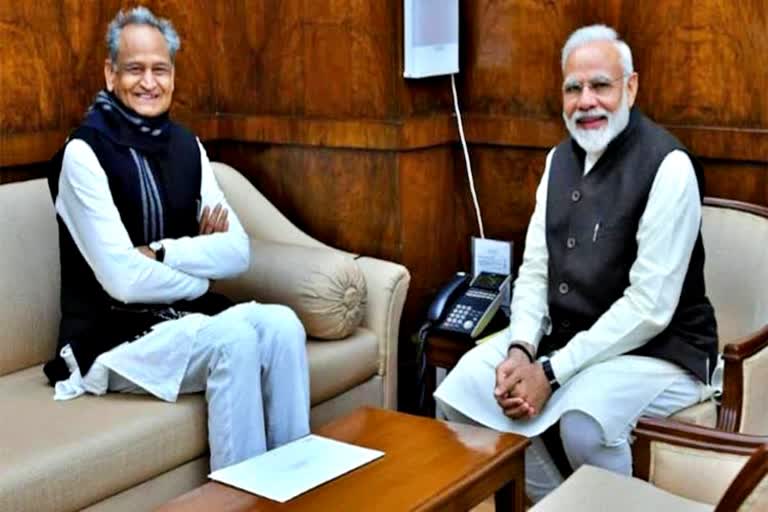 Ashok Gehlot and Narendra Modi,  Corona epidemic