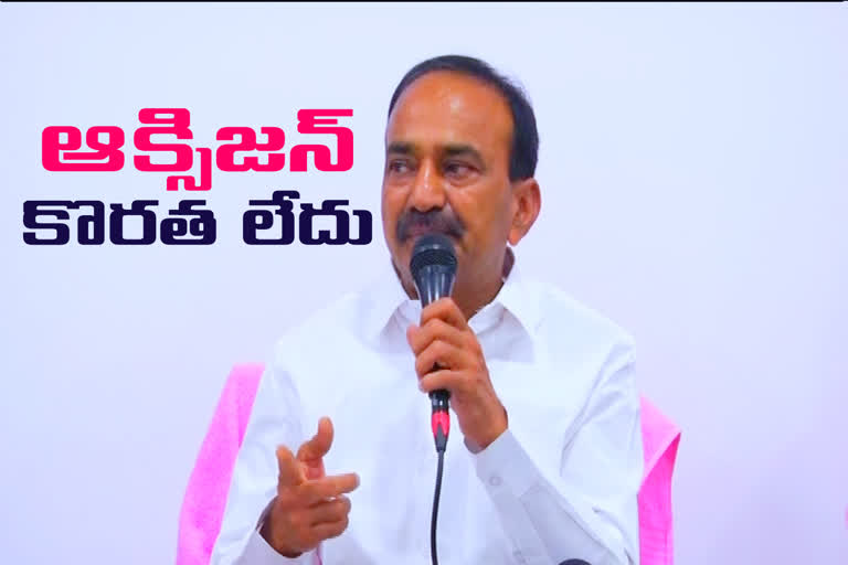 minister etela rajender on oxygen beds in telangana