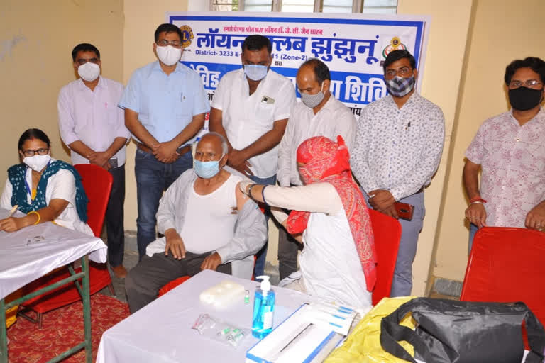 Jhunjhunu news, covid vaccination camp