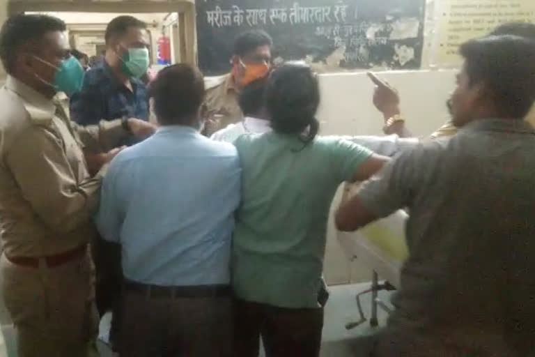 ruckus in district hospital rae bareli