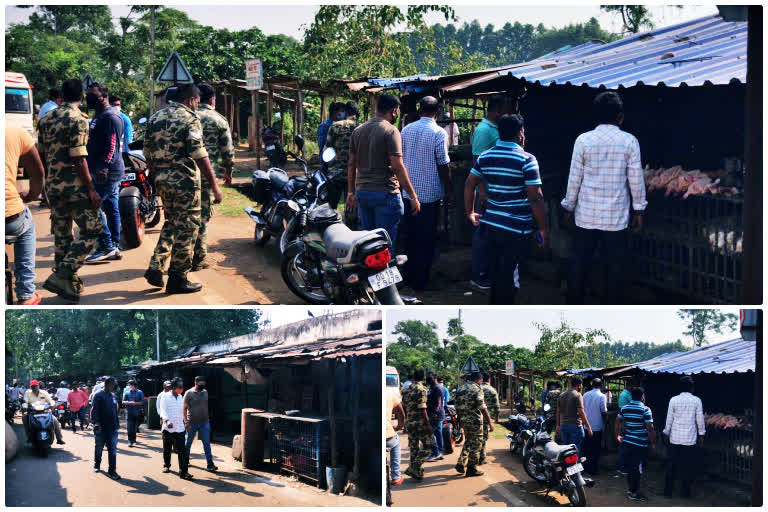 chicken center seal for violation of covid19 guideline in rayagada