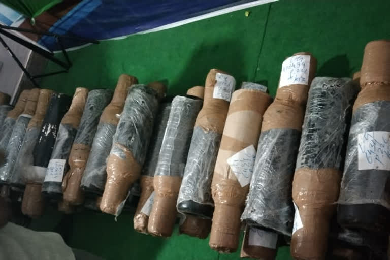 cylinders found during raids