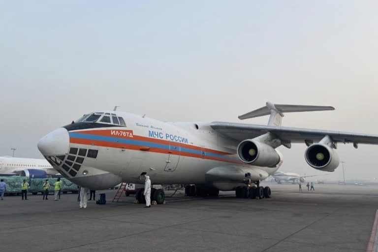 Russian aircrafts carrying medical aid land in New Delhi