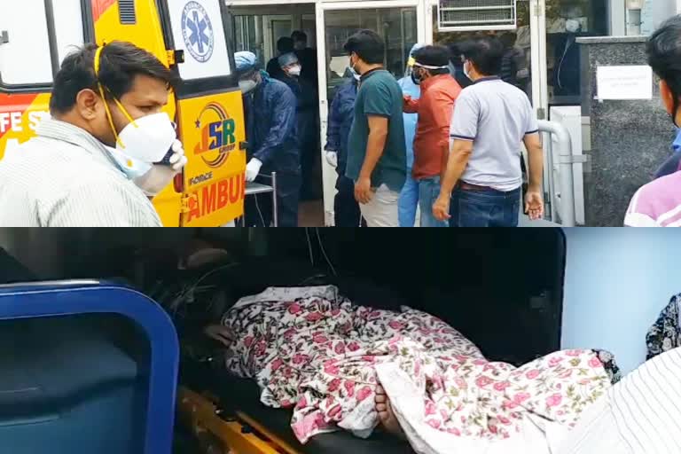 Uproar in hospital  death of a corona infected patient  corona infected patient  जयपुर लेटेस्ट न्यूज  कोरोना मरीज की मौत  कोरोना संक्रमित मरीज  अस्पताल में हंगामा  Commotion in hospital  Corona infected patient  Corona patient dies  Jaipur latest news