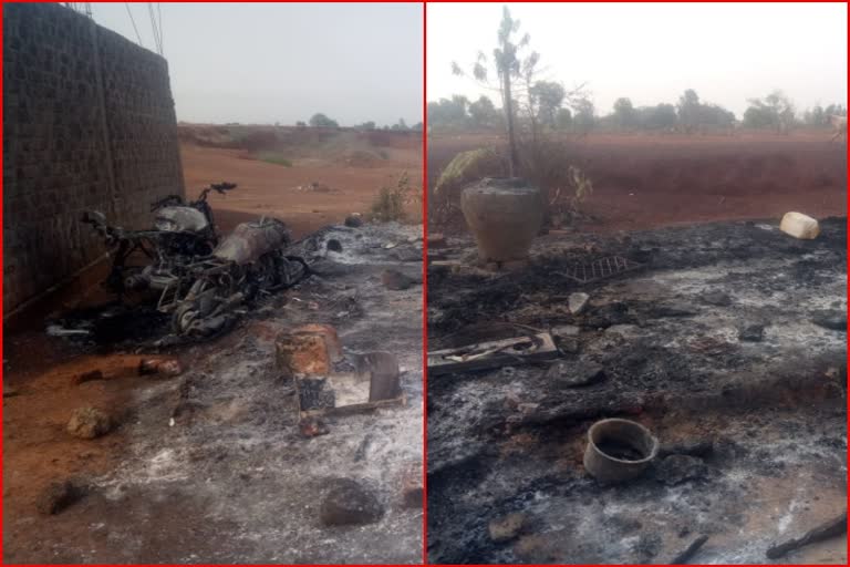 dabangs set fire to snake charmer community houses