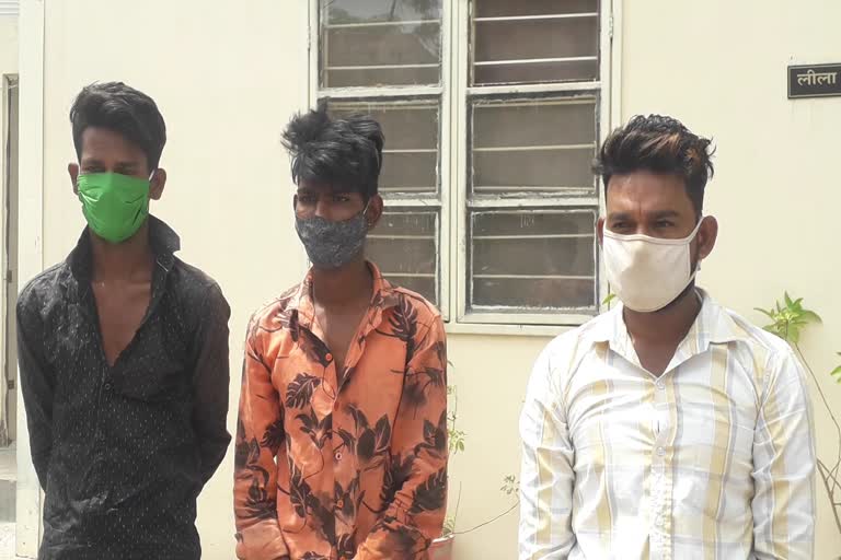 3 robbers arrested in jodhpur, लूट करने वाले 3 युवक गिरफ्तार