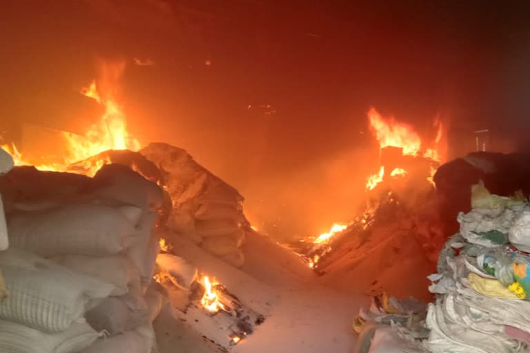 Rice mill fire due to short circuit