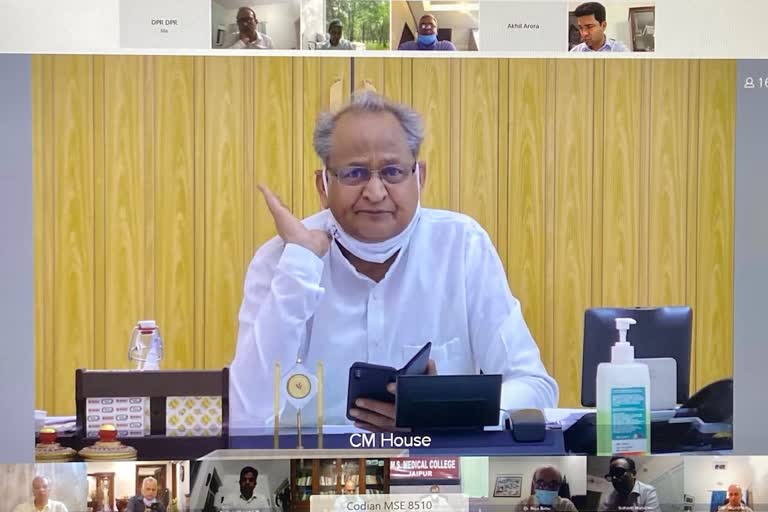 corona review meeting,  ashok gehlot