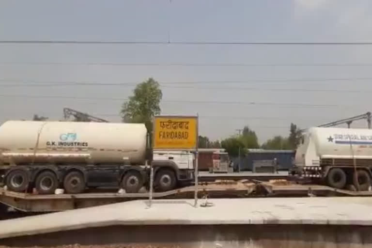 haryana received oxygen by train