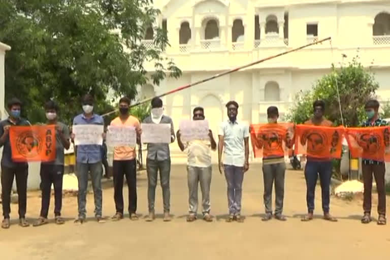 protest under abvp