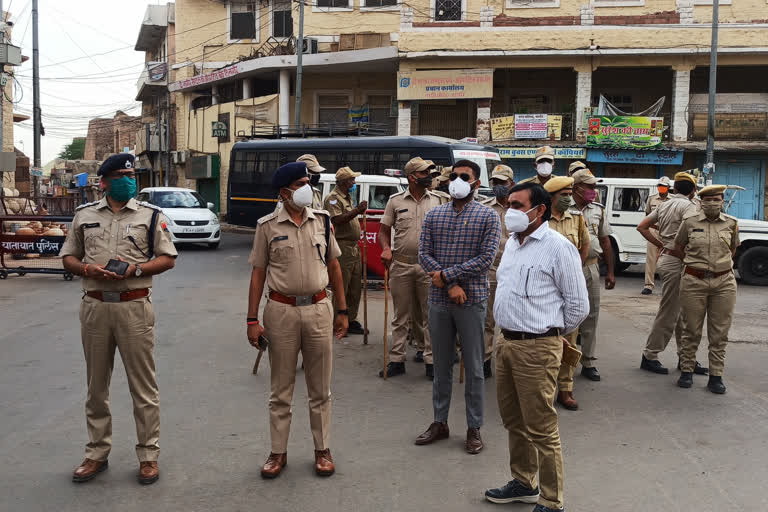 Police Flag March in Nagaur