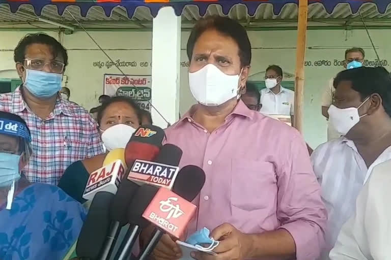 rajyasabha member mopidevi venkataramana inspected repalle hospital