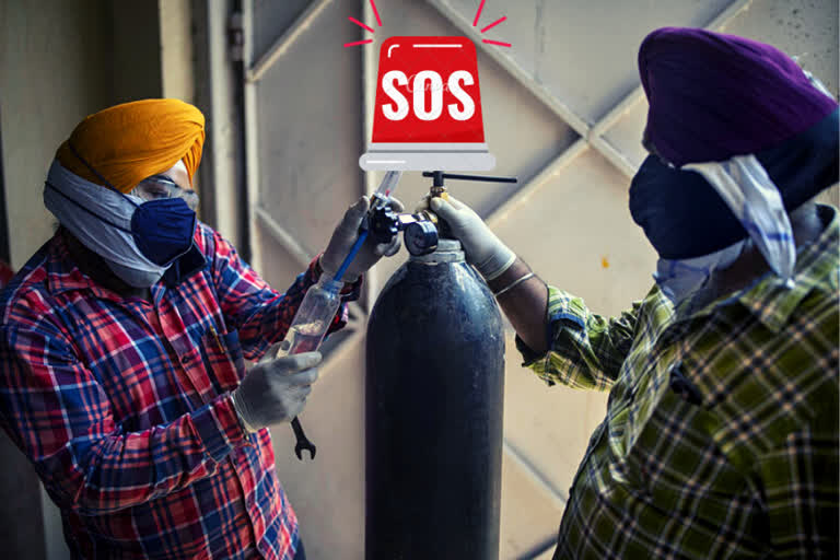 IBS hospital SOS: AAP MLA provides 10 oxygen cylinders