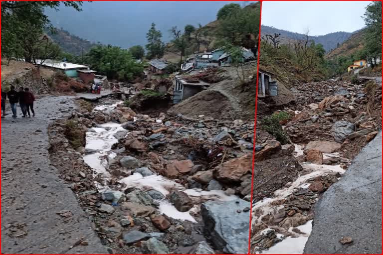 drinking-water-line-and-roads-collapsed-in-kandalgaon-due-to-cloudburst