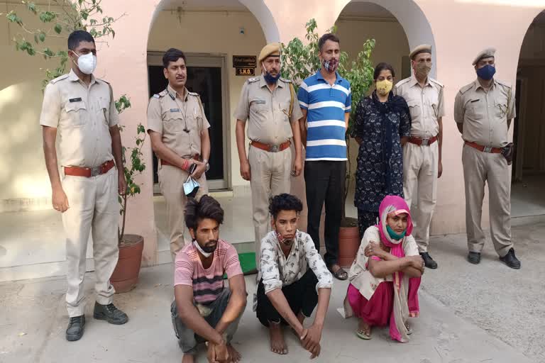 wife murder husband,  murder in alwar