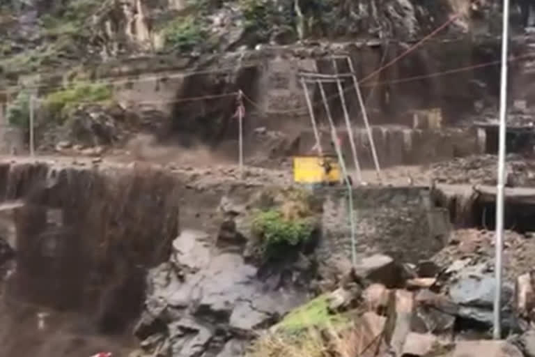 National highway Pathankot Bharmour  cloudburst in Chamba