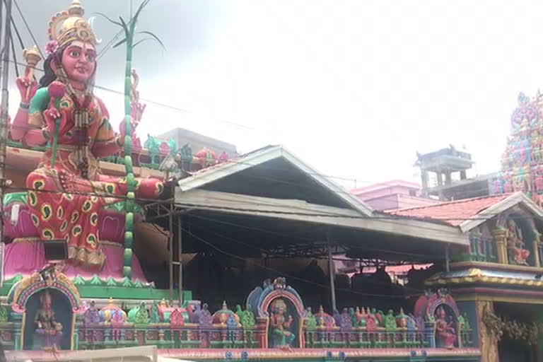 Darshan stops for devotees at the Balkampet Yellamma Temple