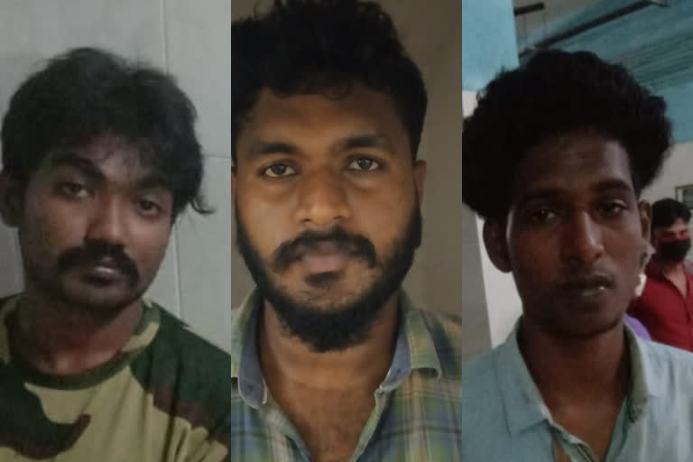 attack  kollam  വീടുകയറി ആക്രമണം; മൂന്ന് പേർ പൊലീസ് പിടിയിൽ  കൊല്ലം