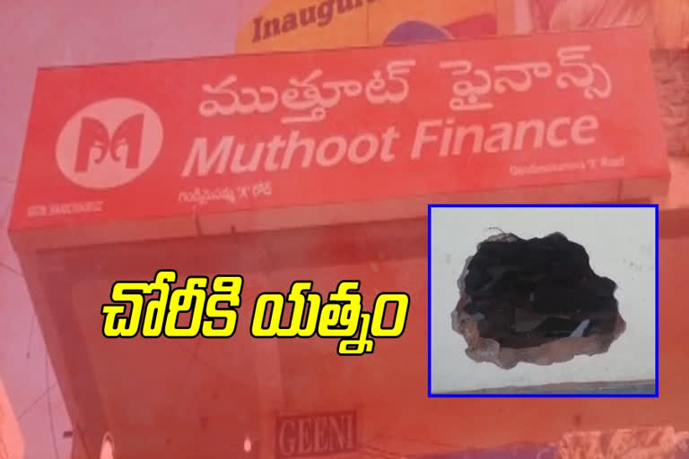 Muthoot Finance at gandimaisamma, muthoot theft attempt