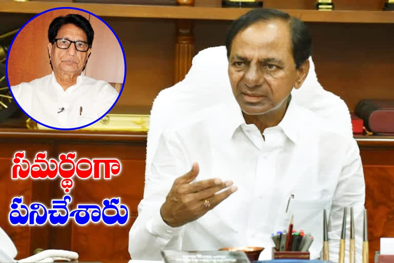 cm kcr tribute to congress leader ajit singh, rld president ajit singh