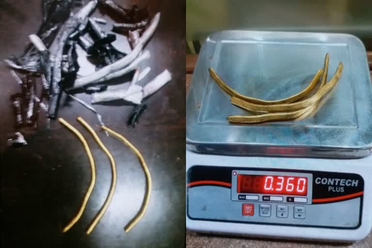 gold caught at Jaipur airport, जयपुर न्यूज