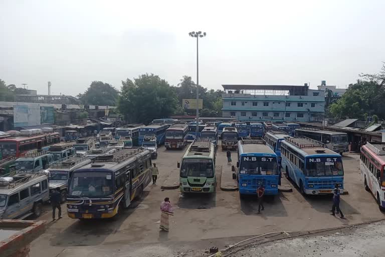 Bus service is going to closed in North Dinajpur due to nabanna order