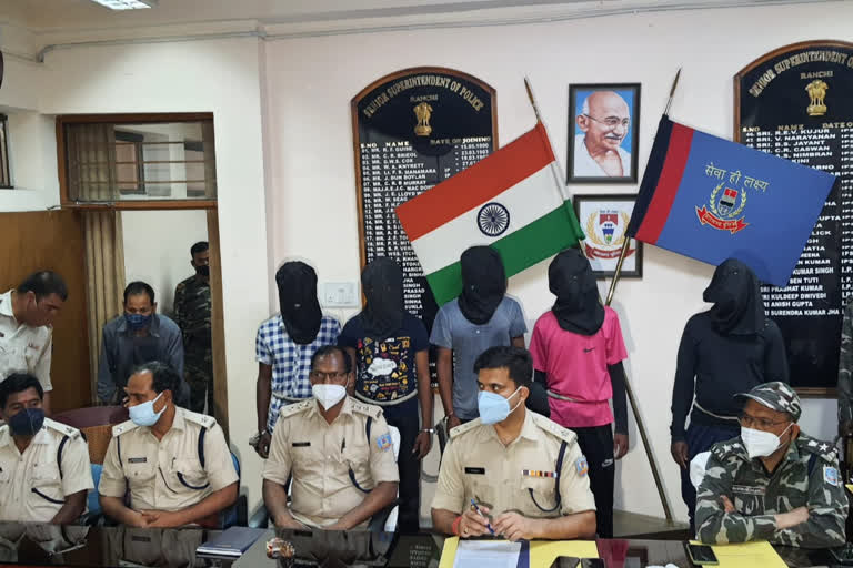 five PLFI militants arrested in ranchi