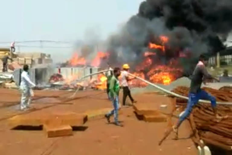 fire in venkataraman poultries farm