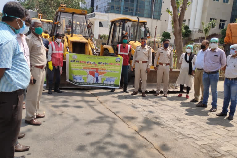 Special cleaning drive of RMC drains started in ranchi