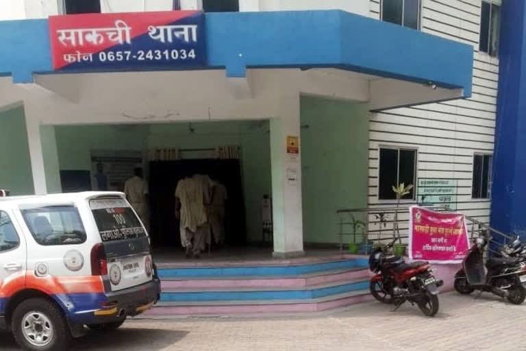 sakchi police station premises were sanitized in jamshedpur