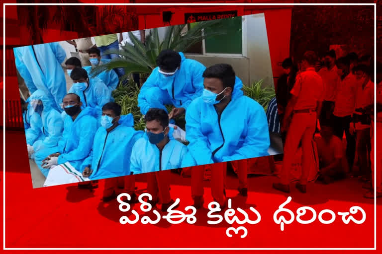 tension at mallareddy hospital