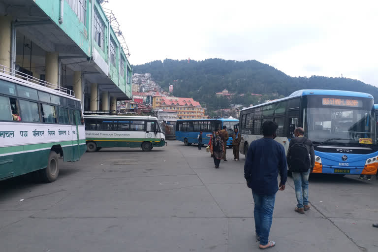 The effect of Corona curfew is only on the buses, only a few people are traveling