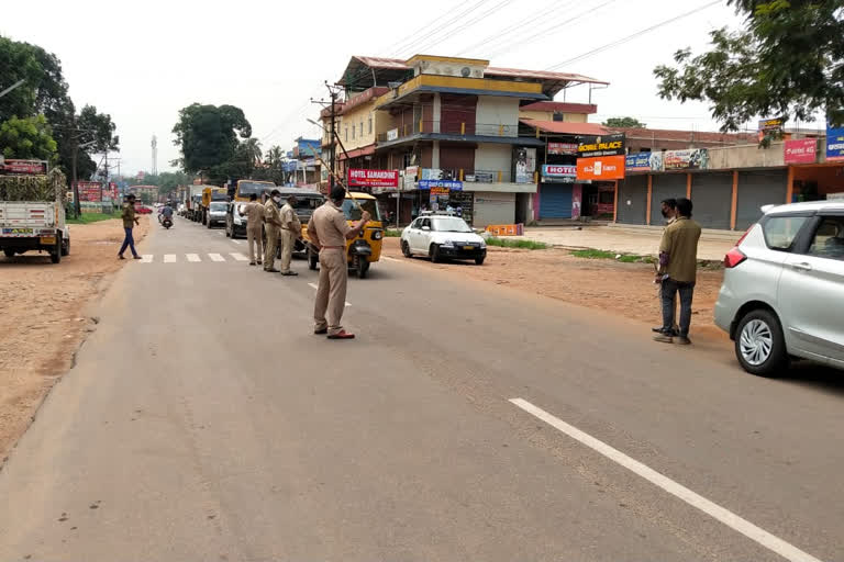 Corona curfew in Beltangadi