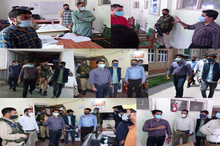 DC bandipora dr owais inspects covid control rooms, reviews functioning