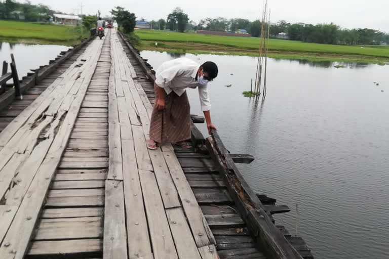 Broken Wooden Bridge