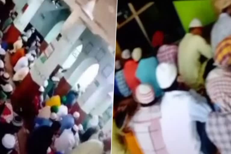 500 namazi inside a mosque lockdown faridabad